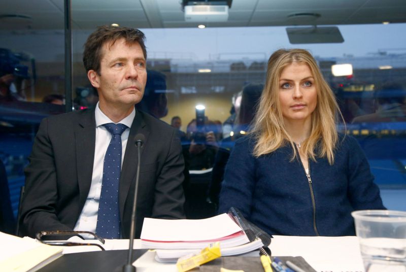 Norská běžkyně na lyžích Therese Johaugová před tribunálem.