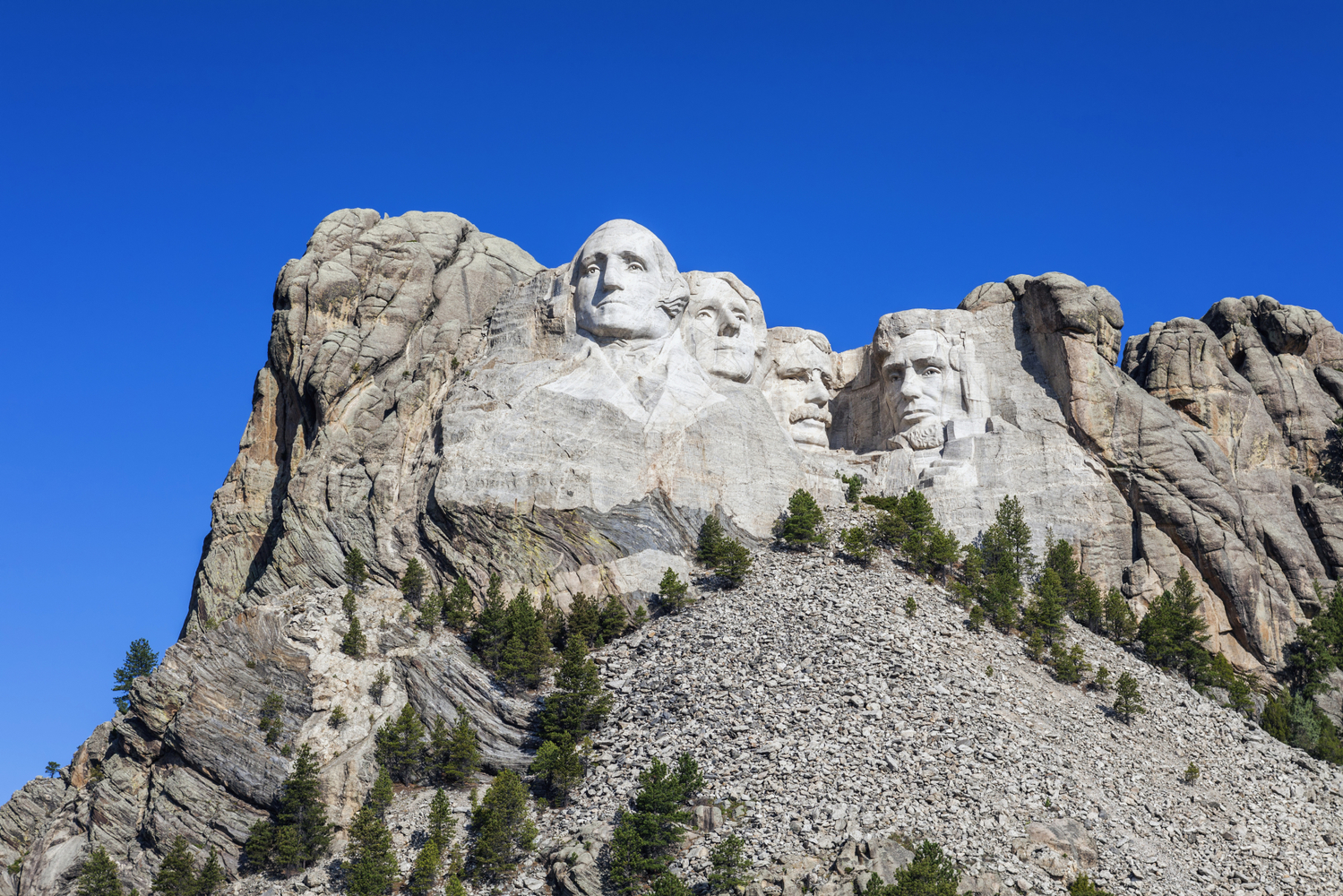 Památník Mount Rushmore v Jižní Dakotě.