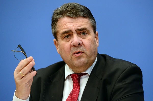 Vicekancléř Sigmar Gabriel.