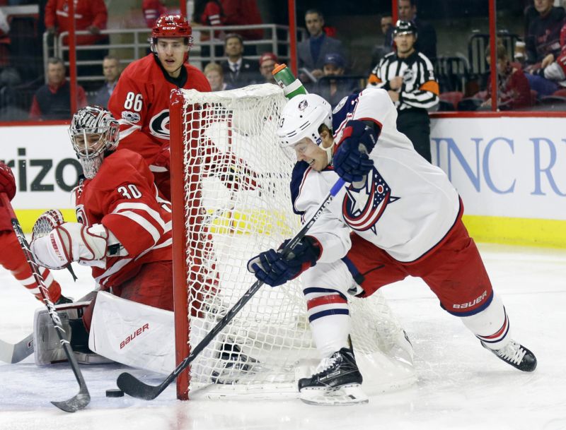 Nejlepší střelec Columbusu Cam Atkinson.