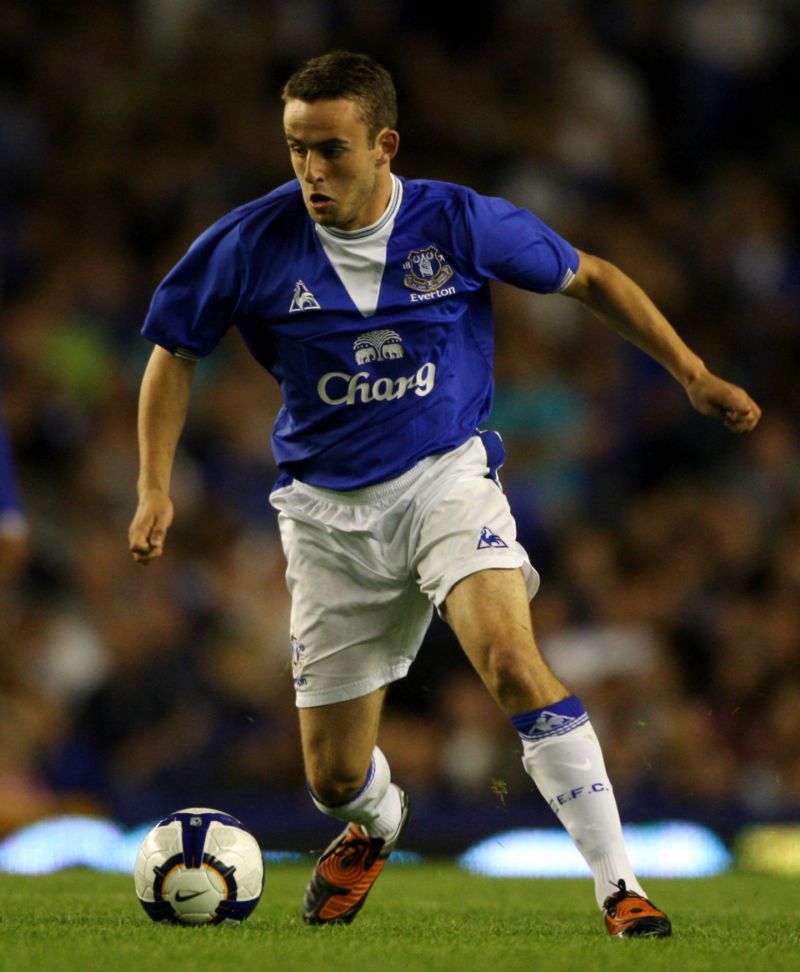 Jose Baxter při svém posledním působení v Evertonu.