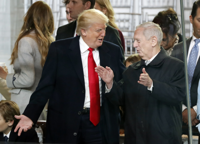 Donald Trump a James Mattis.