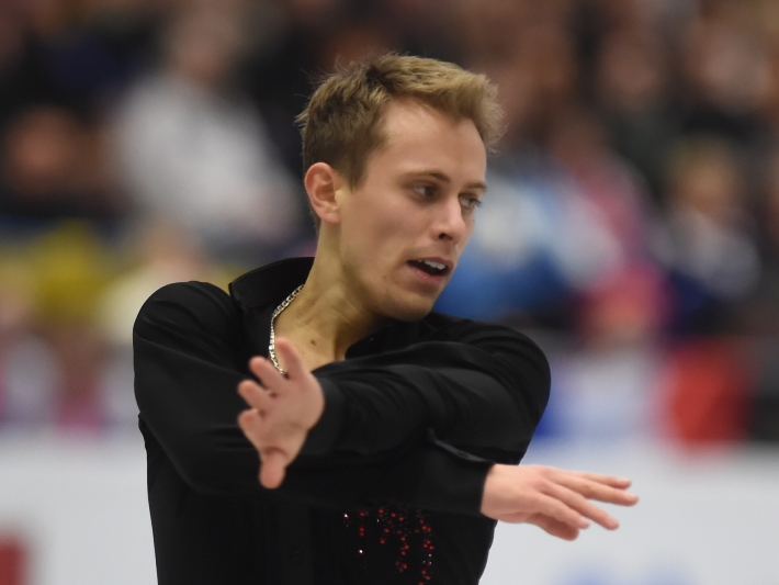 Český krasobruslař Michal Březina měl ke spokojenosti daleko.