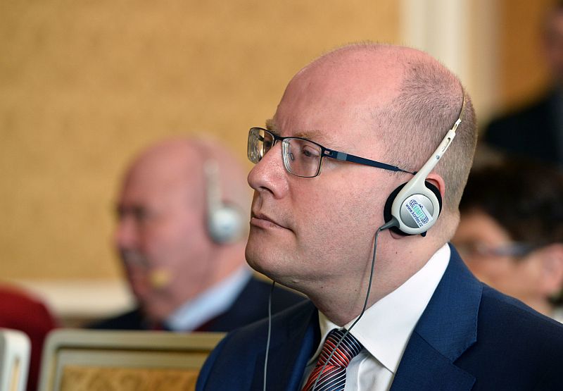 Premiér Bohuslav Sobotka. 