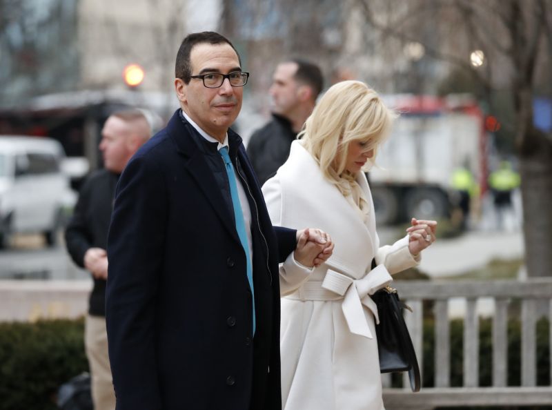 Kandidát na správce státní pokladny Steve Mnuchin.