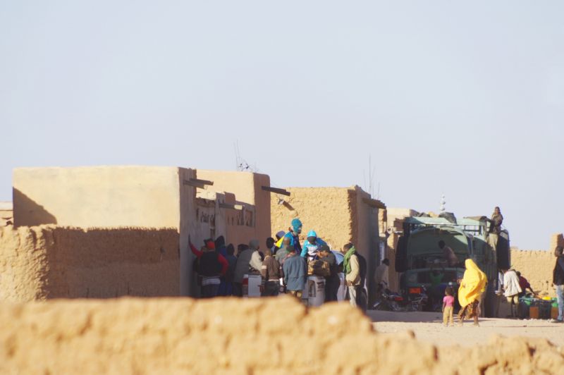 Ve městě Agadez.