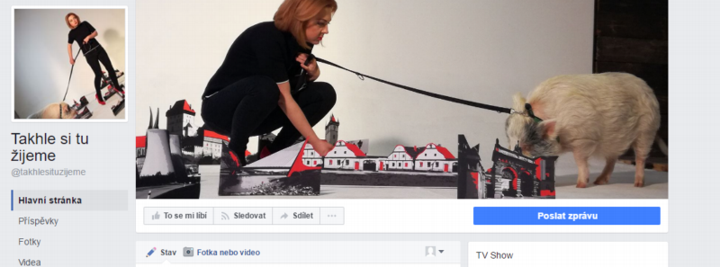 Facebook pořadu Takhle si tu žijeme.