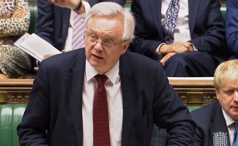 Britský ministr pro brexit David Davis.