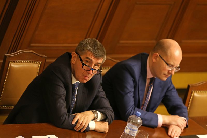 Andrej Babiš a Bohuslav Sobotka.