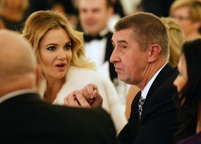 Monika Babišová a ministr financí Andrej Babiš.