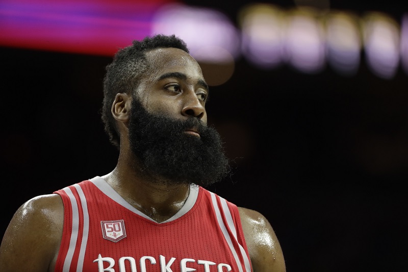 Americký basketbalista Houstonu Rockets James Harden.