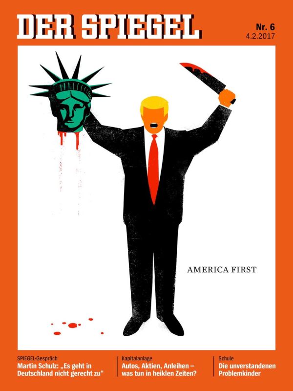 Obálka německého týdeníku Der Spiegel.