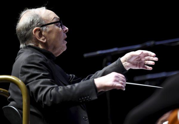 Italský skladatel filmové hudby Ennio Morricone.