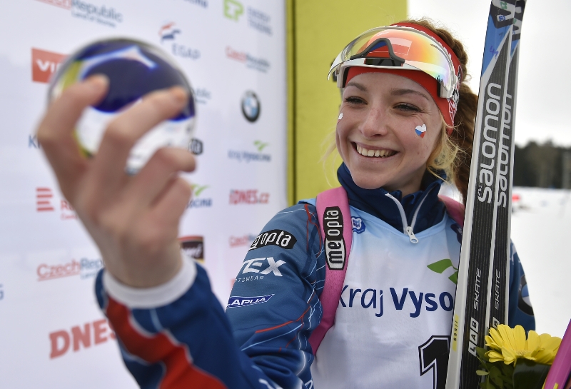 Biatlonistka Markéta Davidová.