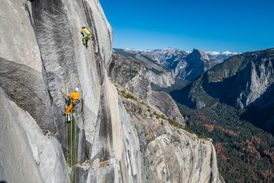 Dawn Wall nabízel Ondrově skupině úžasné scenerie k pozorování. FOTO: Heinz Zak.