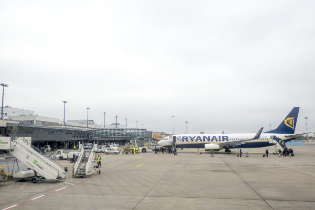 Letadlo společnosti Ryanair.