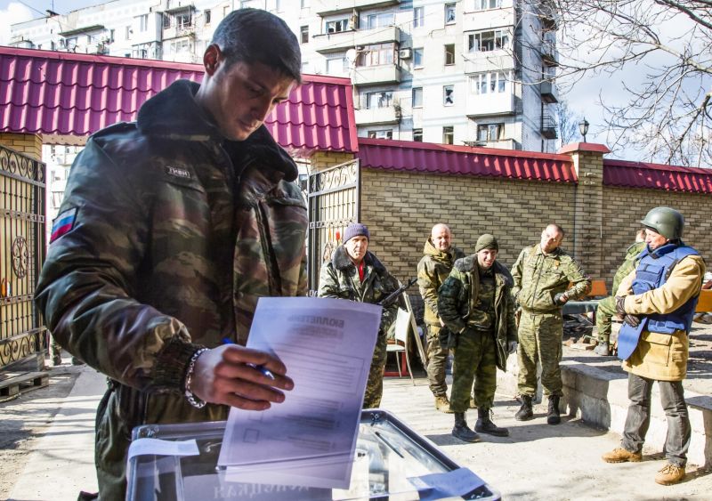 Velitel proruských separatistů Michail Tolstych.