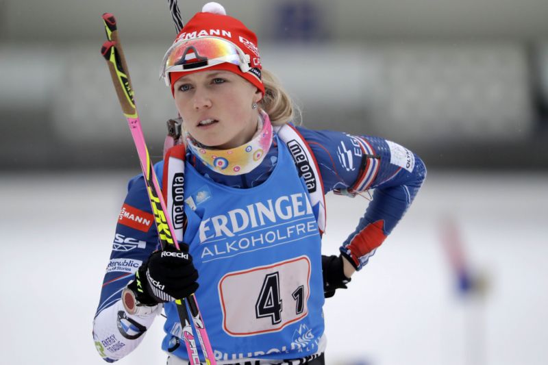 Eva Puskarčíková nezvládla střelbu vestoje.