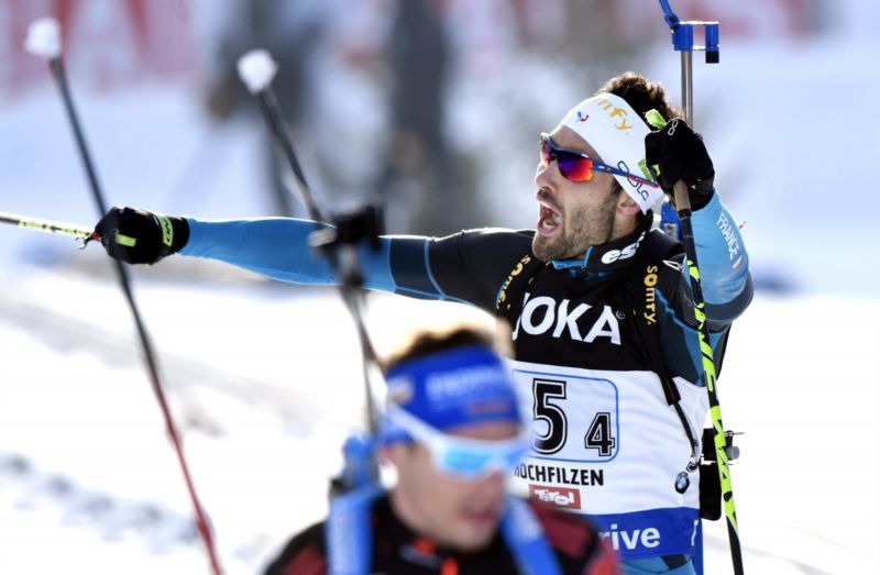 Francouzský biatlonista Martin FOurcade.