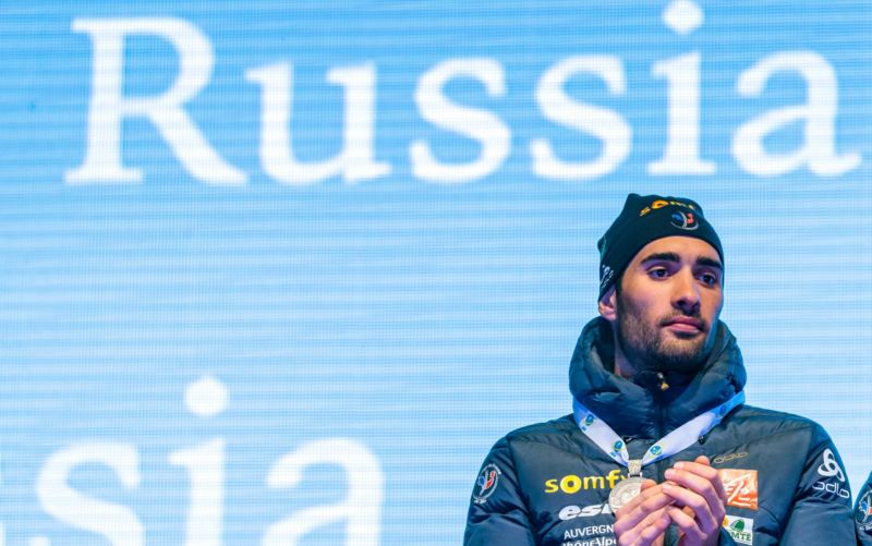 Martin Fourcade po úvodním závodě MS. Schytal kritiku ruských fanoušků.