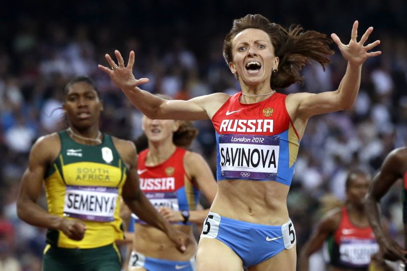 Ruská atletka Maria Savinovová.