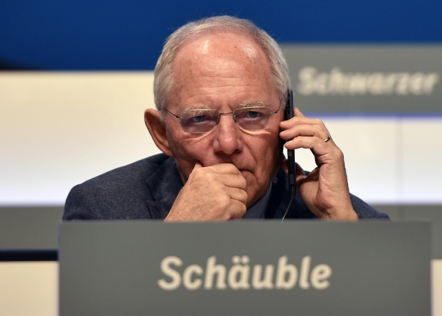 Německý ministr financí Wolfgang Schäuble.