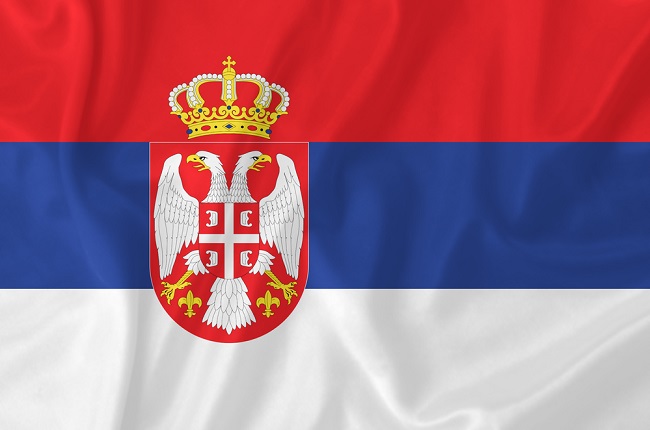 Vlajka Srbska.