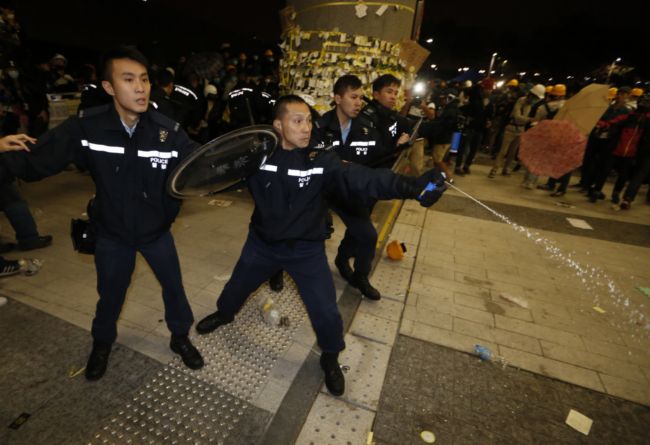 Hongkongská policie.