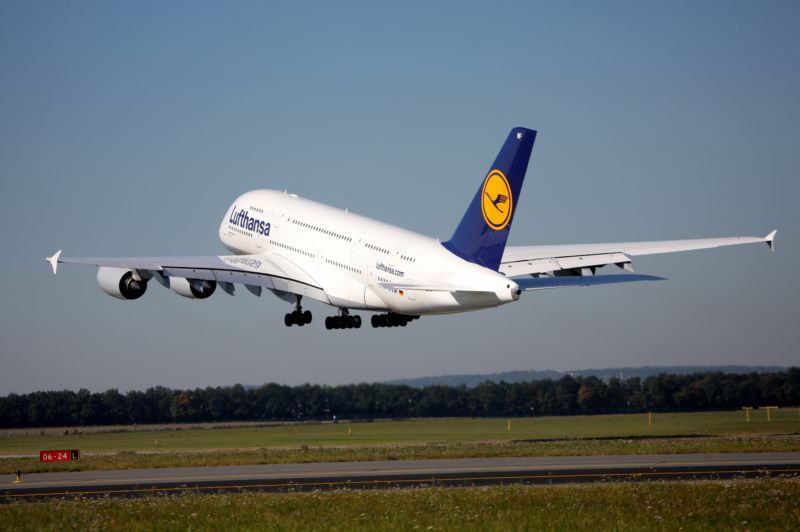 Letadlo společnosti Lufthansa.