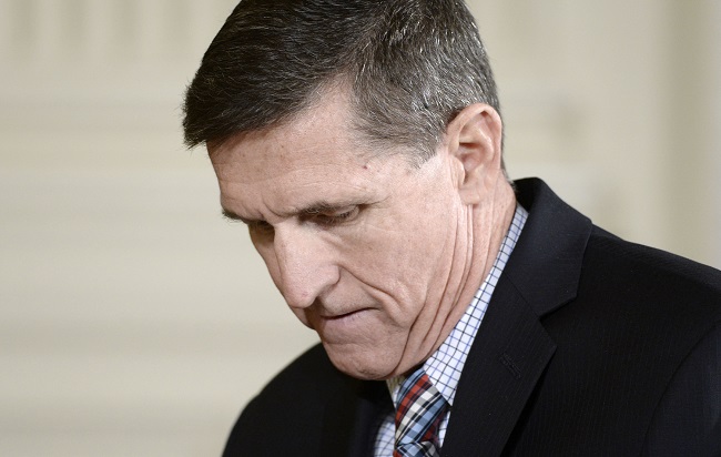 Odvolaný Michael Flynn.