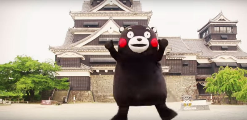Maskot Kumamon.