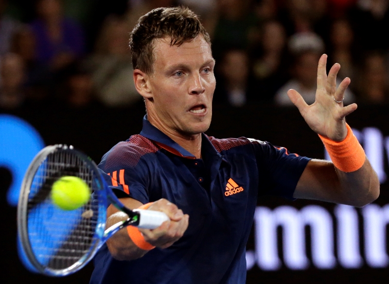 Berdych strávil s Kližanem na kurtu přesně hodinu (ilustrační foto). 