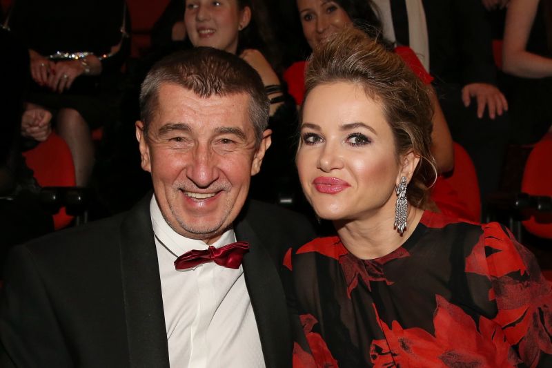 Andrej Babiš s partnerkou Monikou.