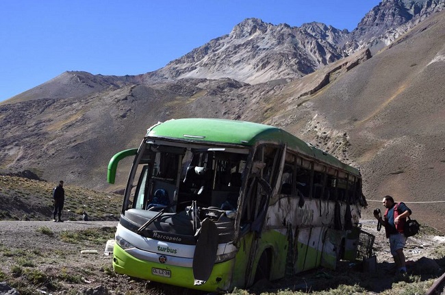 Nehoda autobusu v Argentině. Nehoda autobusu v Argentině.