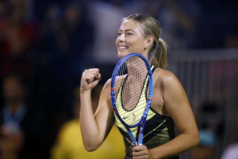 Ruská tenistka Maria Šarapovová. Ruská tenistka Maria Šarapovová.