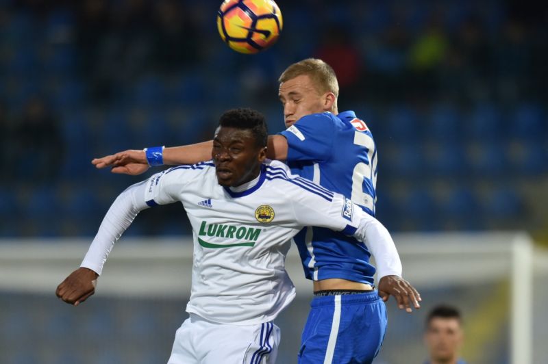 Fotbalista Tomáš Souček v dresu Liberce při zápase se Zlínem.