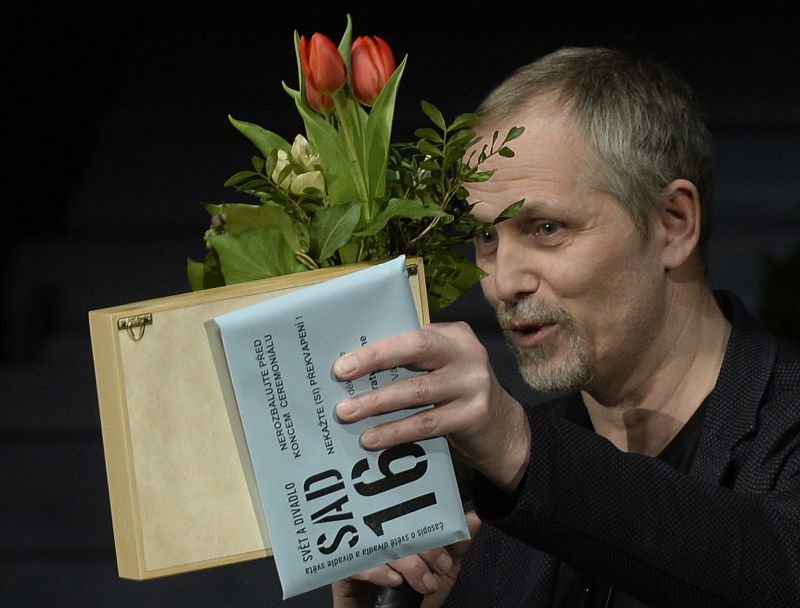 Snímek z minulého ročníku Cen divadelní kritiky. Režisér Ivan Krejčí.