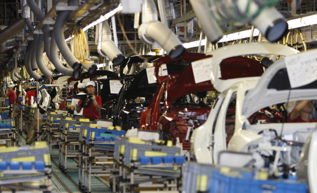 Továrna automobilky Nissan. Továrna automobilky Nissan.