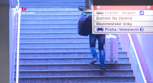Stanice metra Veleslavín.