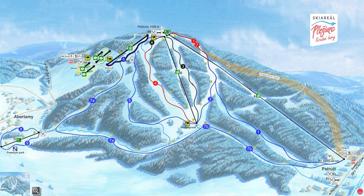 Skiareál Plešivec.