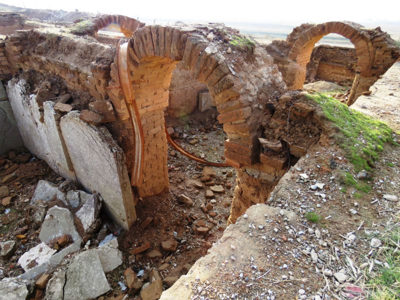 Poničené památky (Nimrud).