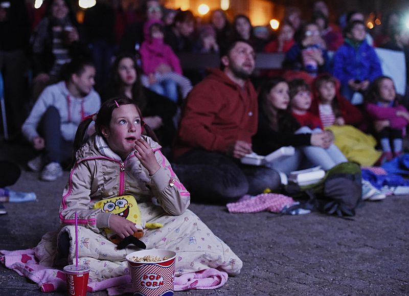 Diváci na šestém ročníku festival animovaných filmů v Třeboni. 
