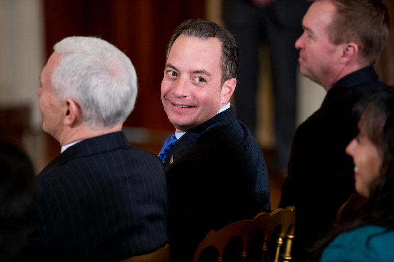 Personální šéf Bílého domu Reince Priebus. Personální šéf Bílého domu Reince Priebus.