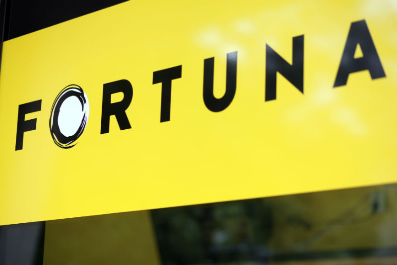 Logo sázkové kanceláře Fortuna. 