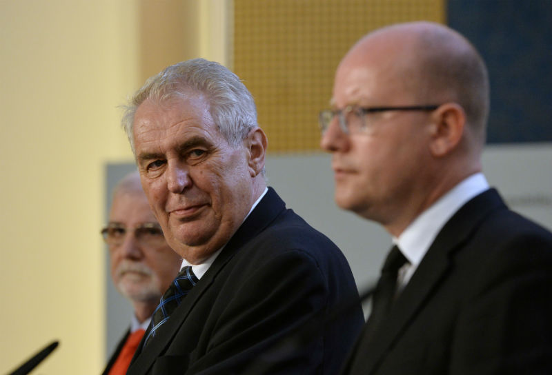 Miloš Zeman a Bohuslav Sobotka. 