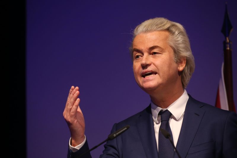 Pravicový politik Geert Wilders. Pravicový politik Geert Wilders.