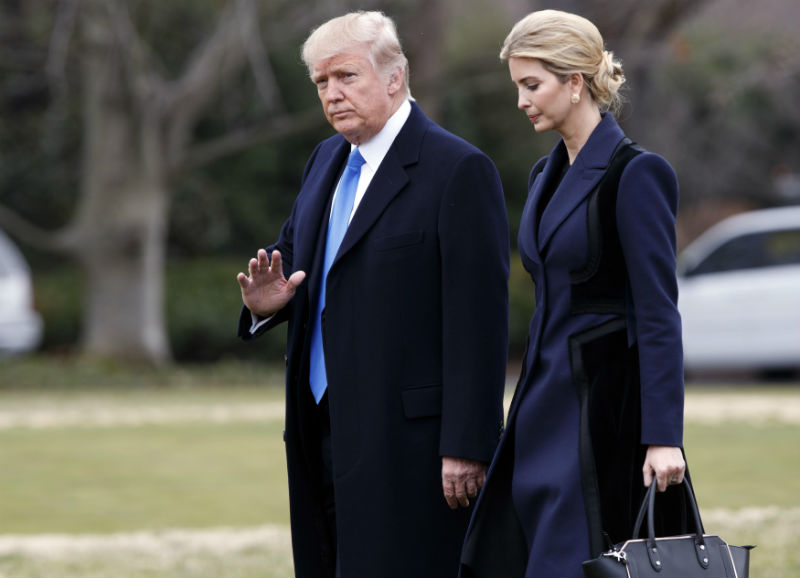 Donald Trump s dcerou Ivankou Trumpovou ve Washingtonu. 