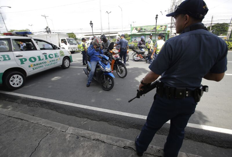 Filipínská policie.