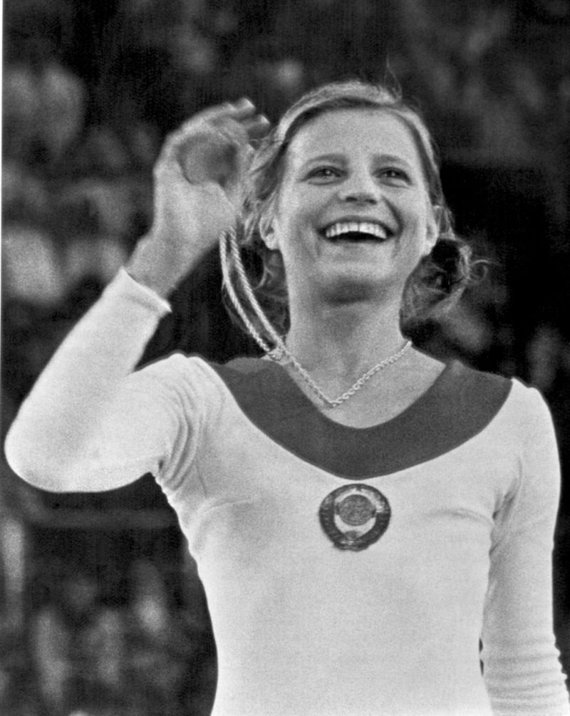 Olympijská medailistka z Mnichova Olga Korbutová.