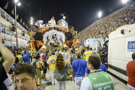 Alegorický vůz samba školy Unidos da Tijuca.